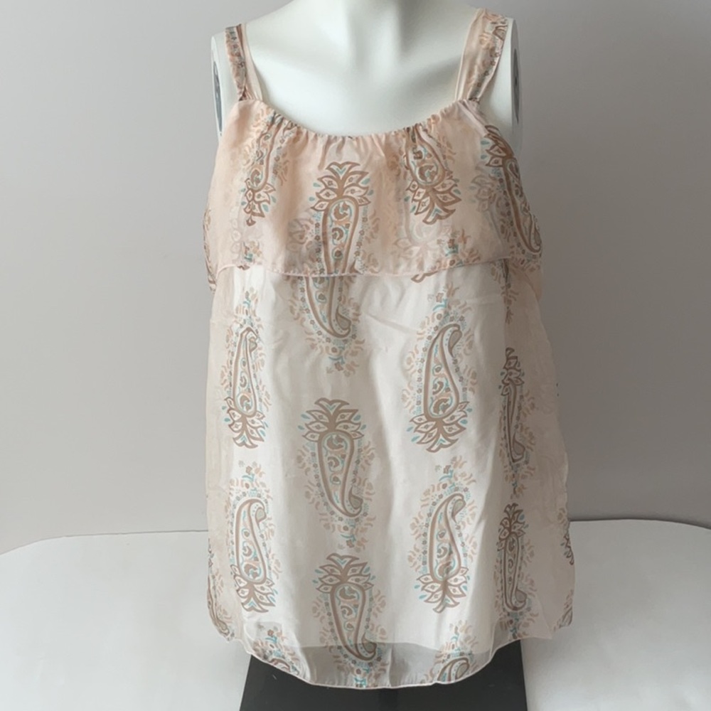 Silk Blend Made In Italy  Printed Top